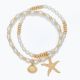 Starfish + Shells w Pearl Bracelets