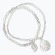 Silver Sand Dollar w Pearl Bracelets