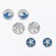 Silver + Blue Sea Life Earrings