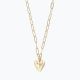 Gold Chain with Heart Necklace
