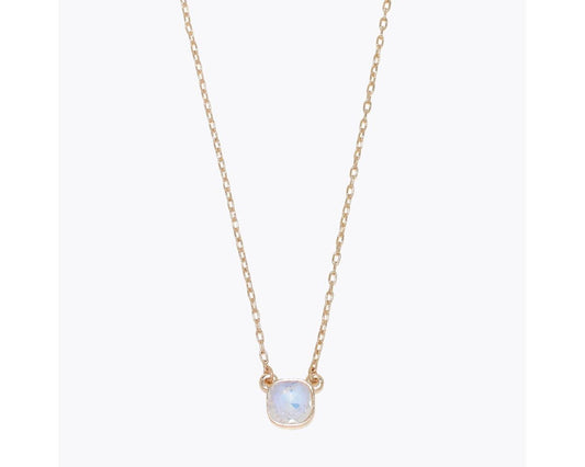 Opalescent Crystal Pendant Necklace