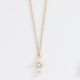 Cross w Pearls and Crystal Necklace