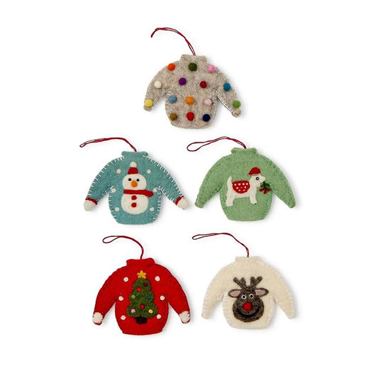 Sweater Weather Felt Ornament