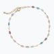Anklet Multi+Gold Beads
