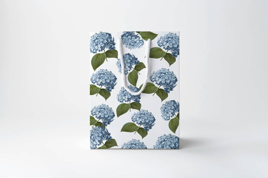 Blue Hydrangea Gift Bag | Luxury Gift Bag by JOSIL Paperie