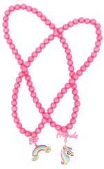 Best Friends Rainbow Unicorn Necklace Set