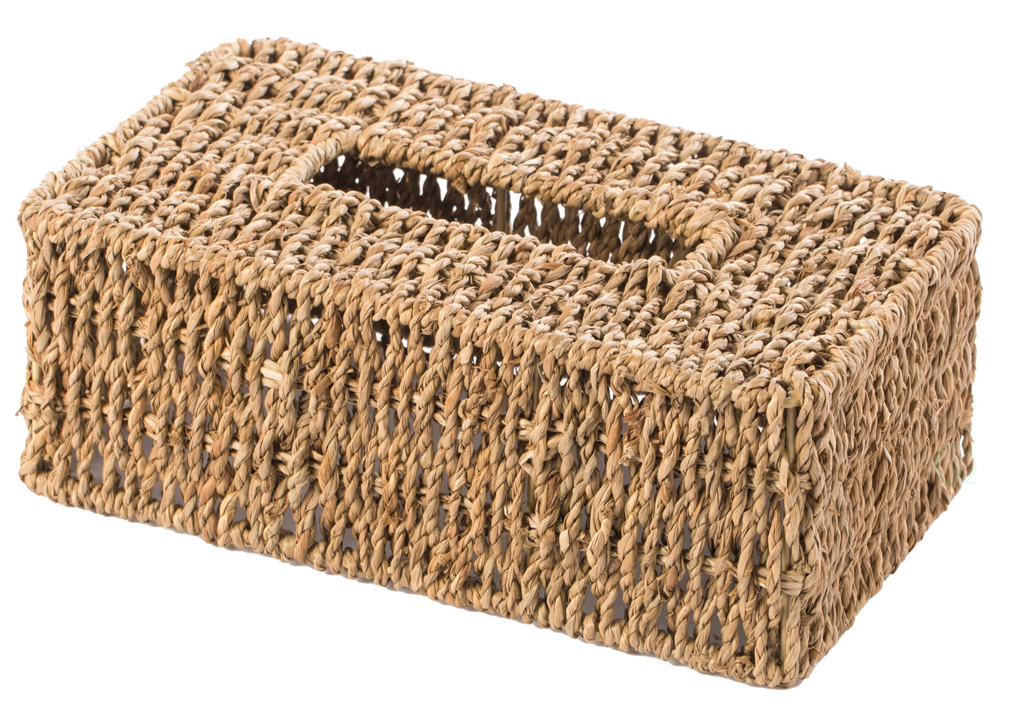 Natural Woven Seagrass Wicker Tissue Box Cover Holder