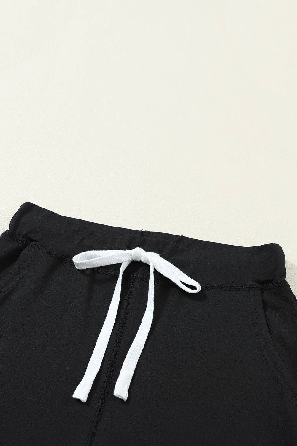 Drawstring Waist Pocketed Joggers