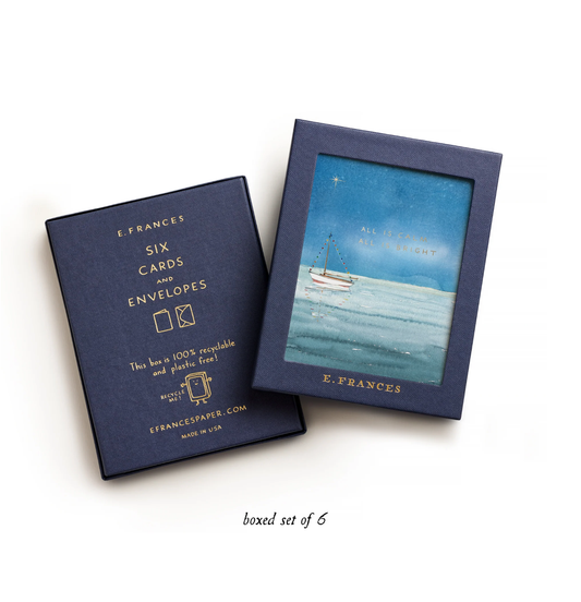 Holiday Sailboat Card | Christmas Card (Boxed Set of 6)