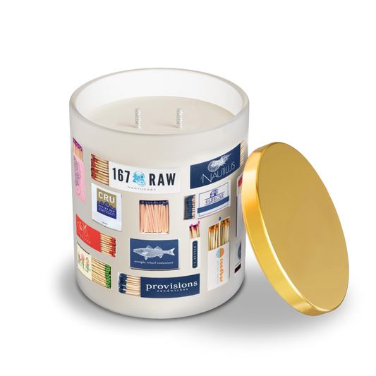 Glass Candle - Nantucket Matches