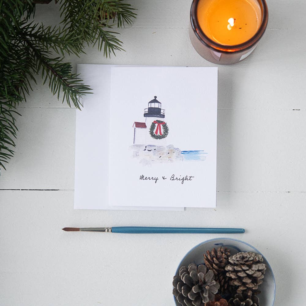 Brant Point Lighthouse on Nantucket Note Card