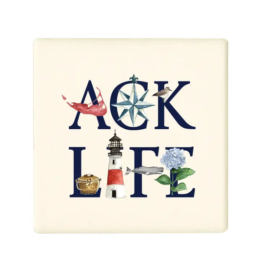 Ack Life Nantucket Coaster