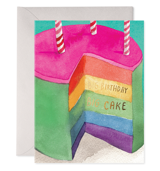 Big Cake | Birthday Greeting Card: 4.25 X 5.5 INCHES