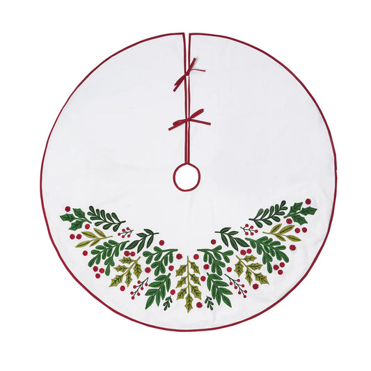 Botanical Christmas Tree Skirt