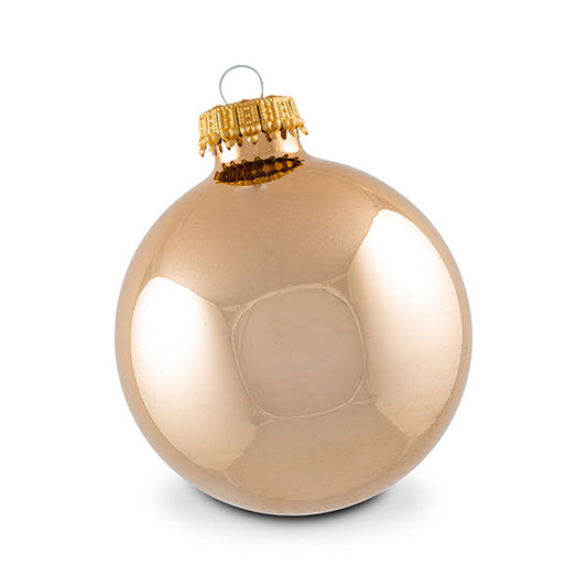 Molten Gold Shine 2 5/8" (67mm) Glass Ball (8)