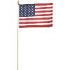 American Hand Held Flag 4X6