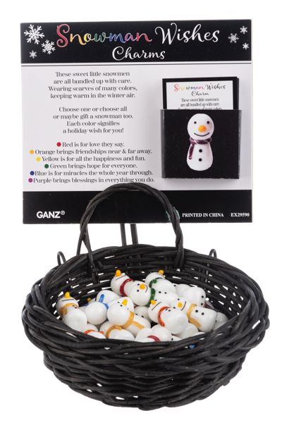 Snowman Wishes Charm