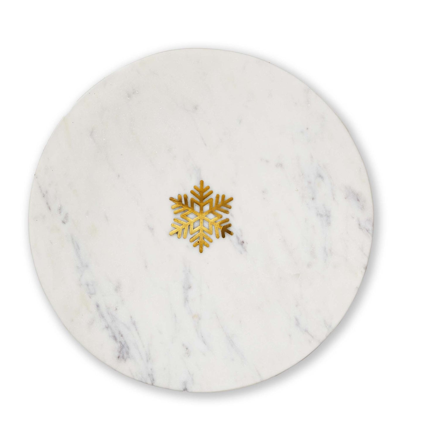 Snowflake Marble Serving Board