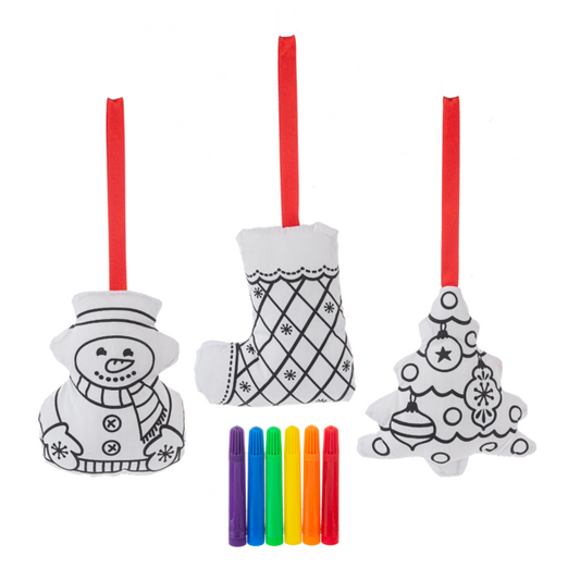 Mini Coloring Kit - Holiday Ornaments