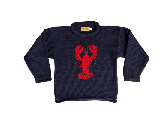 Lobster Kids Roll Neck Sweater