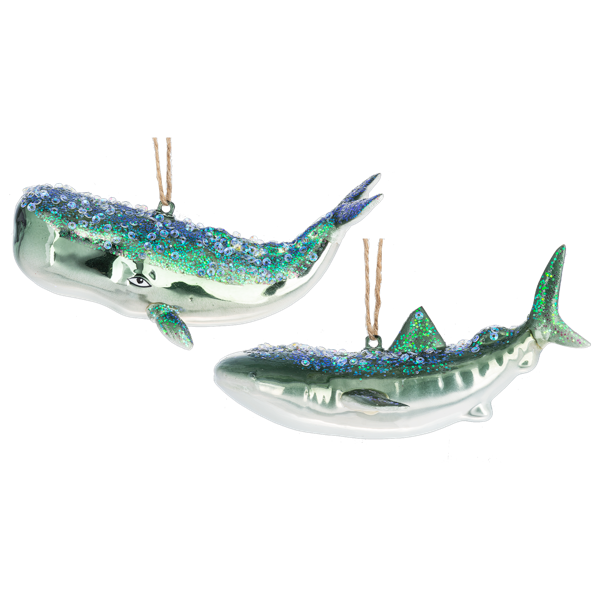 Whale Orn  Glass