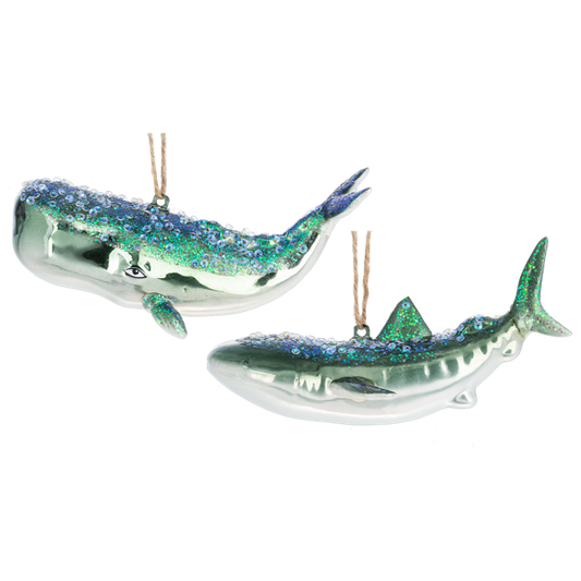 Whale Orn  Glass