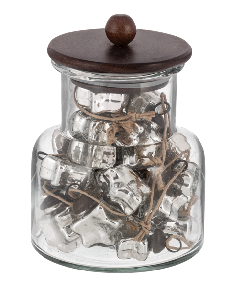 Silver Frosted Mercury Star Ornament