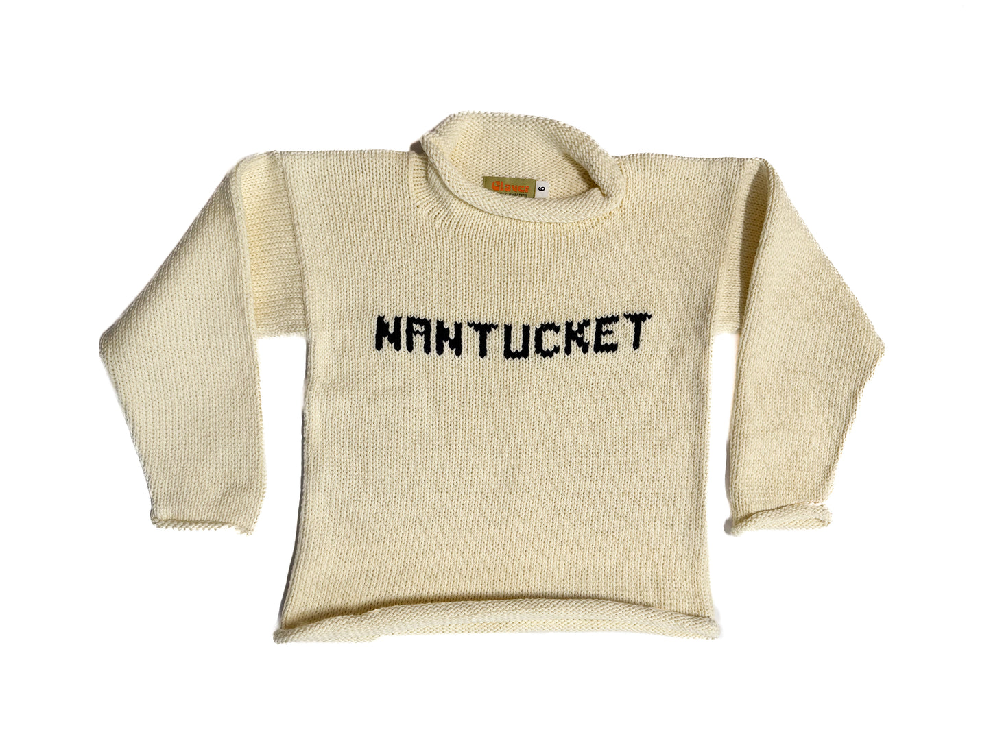 "NANTUCKET" Kids Roll Neck Sweater