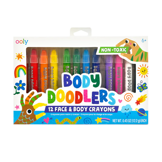 Body Doodlers: Face & Body Crayons (Set of 12)