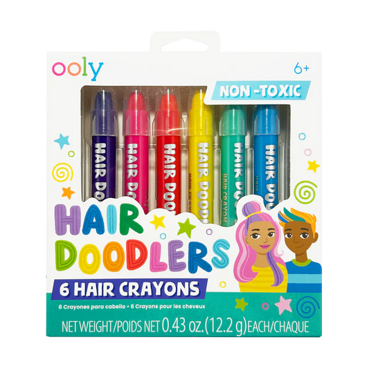 Hair Doodlers: Hair Crayons (Set of 6)