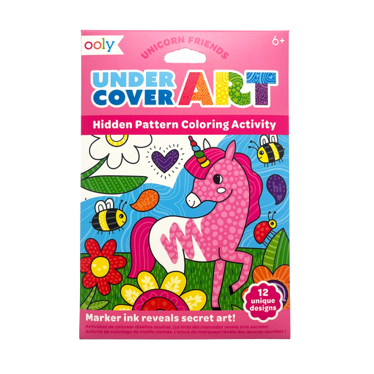 Under Cover Art - Hidden Pattern Coloring Activity