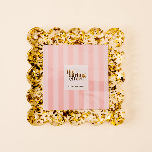 Square Scalloped Acrylic Frame