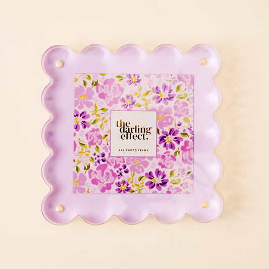 Square Scalloped Acrylic Frame