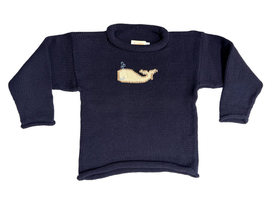 Whale Kids Roll Neck Sweater