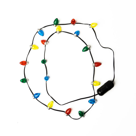 Flashing Holiday Bulb Necklace