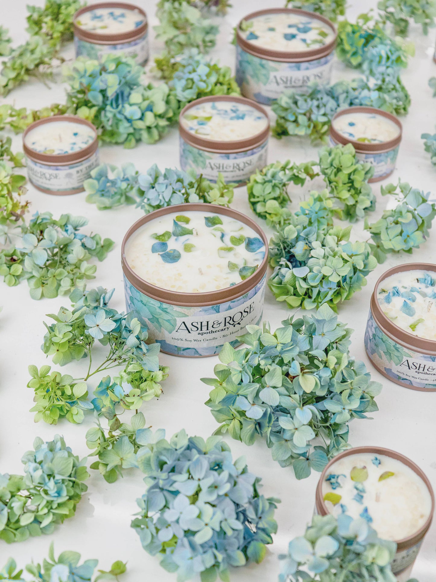 NANTUCKET HYDRANGEAS Hydrangea Sea Salt Candle