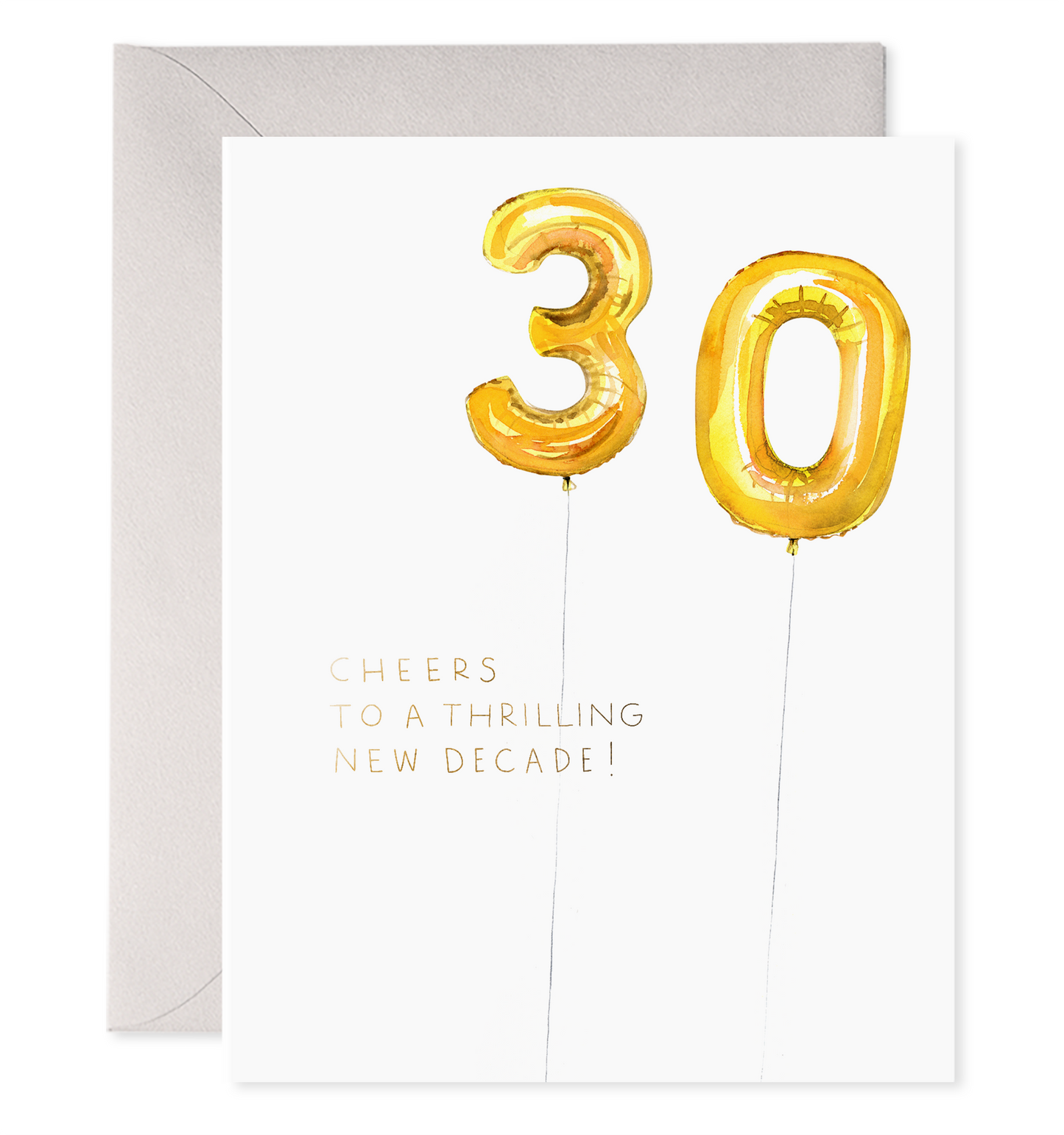 Helium 30 | 30th Birthday Greeting Card: 4.25 X 5.5 INCHES