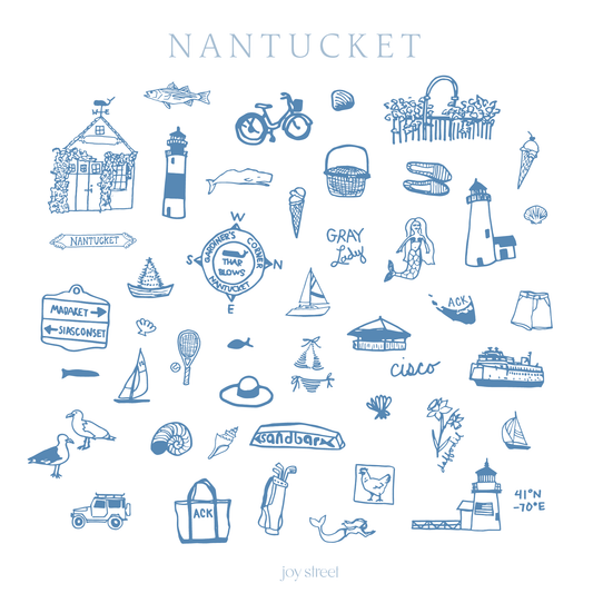 Nantucket Round Baby Bib