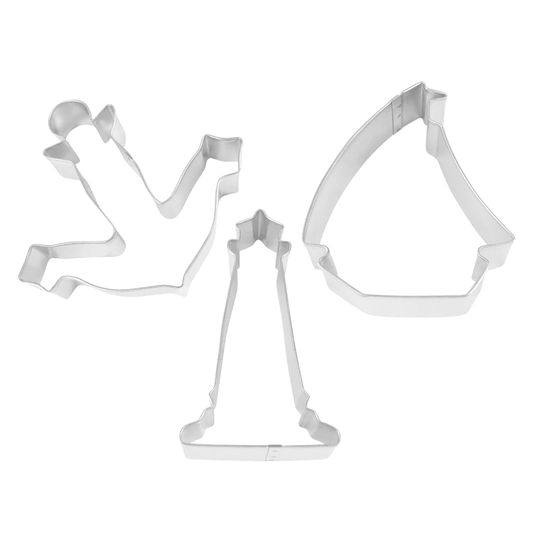 Coastal 3 PC Cookie Cutter Set