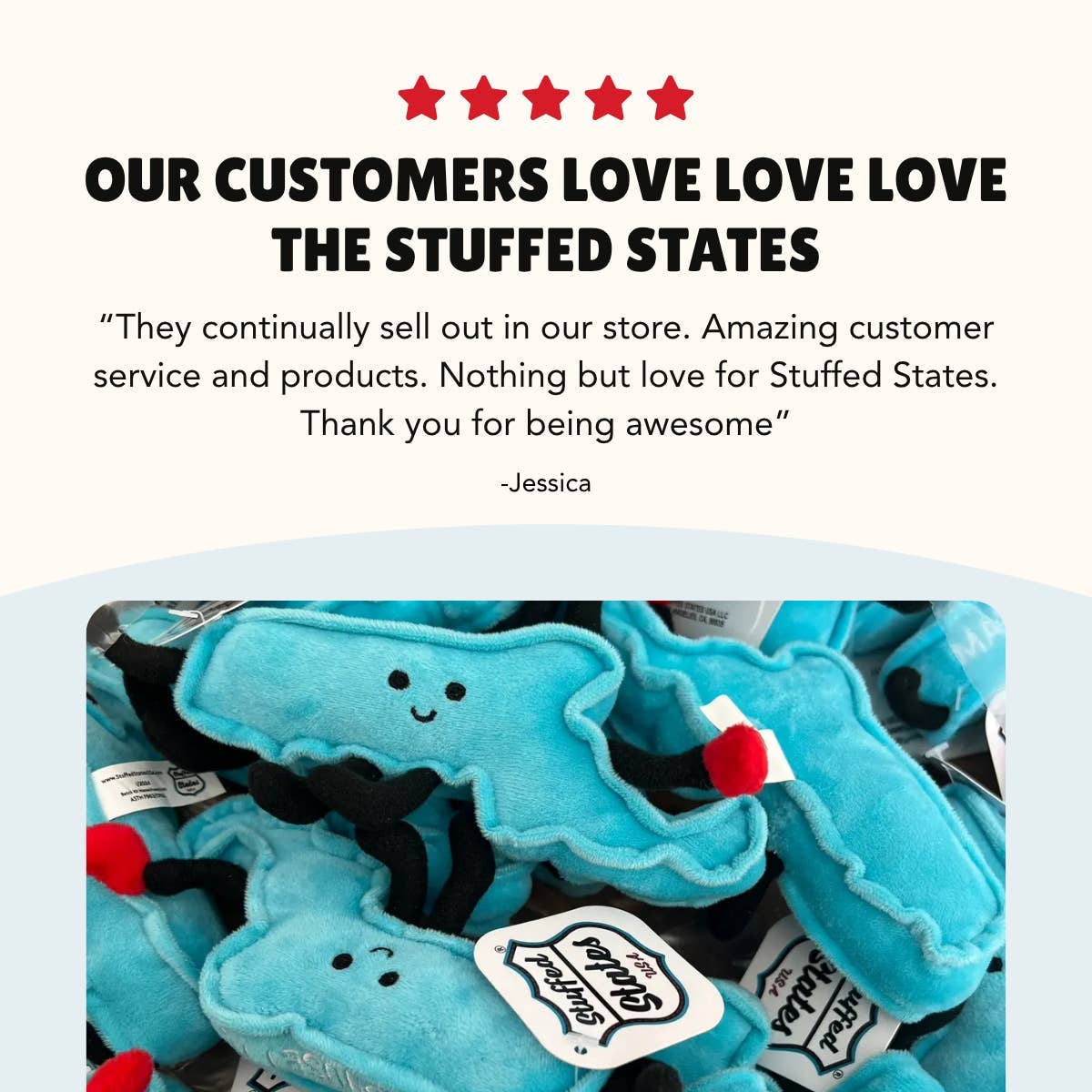 Nantucket Magnet Stuffed State Plush