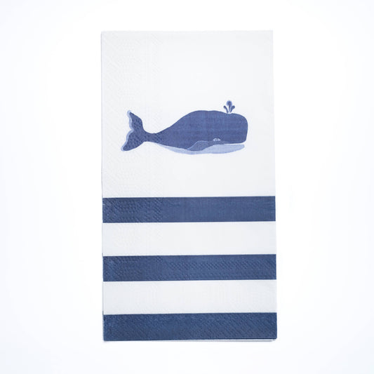 Blue Whale Paper Guest Napkins