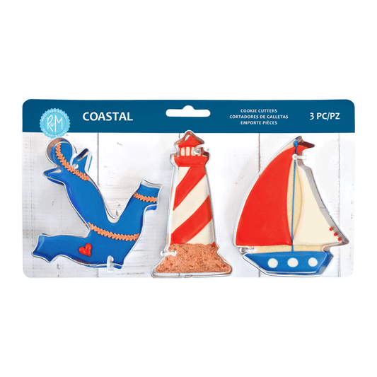 Coastal 3 PC Cookie Cutter Set