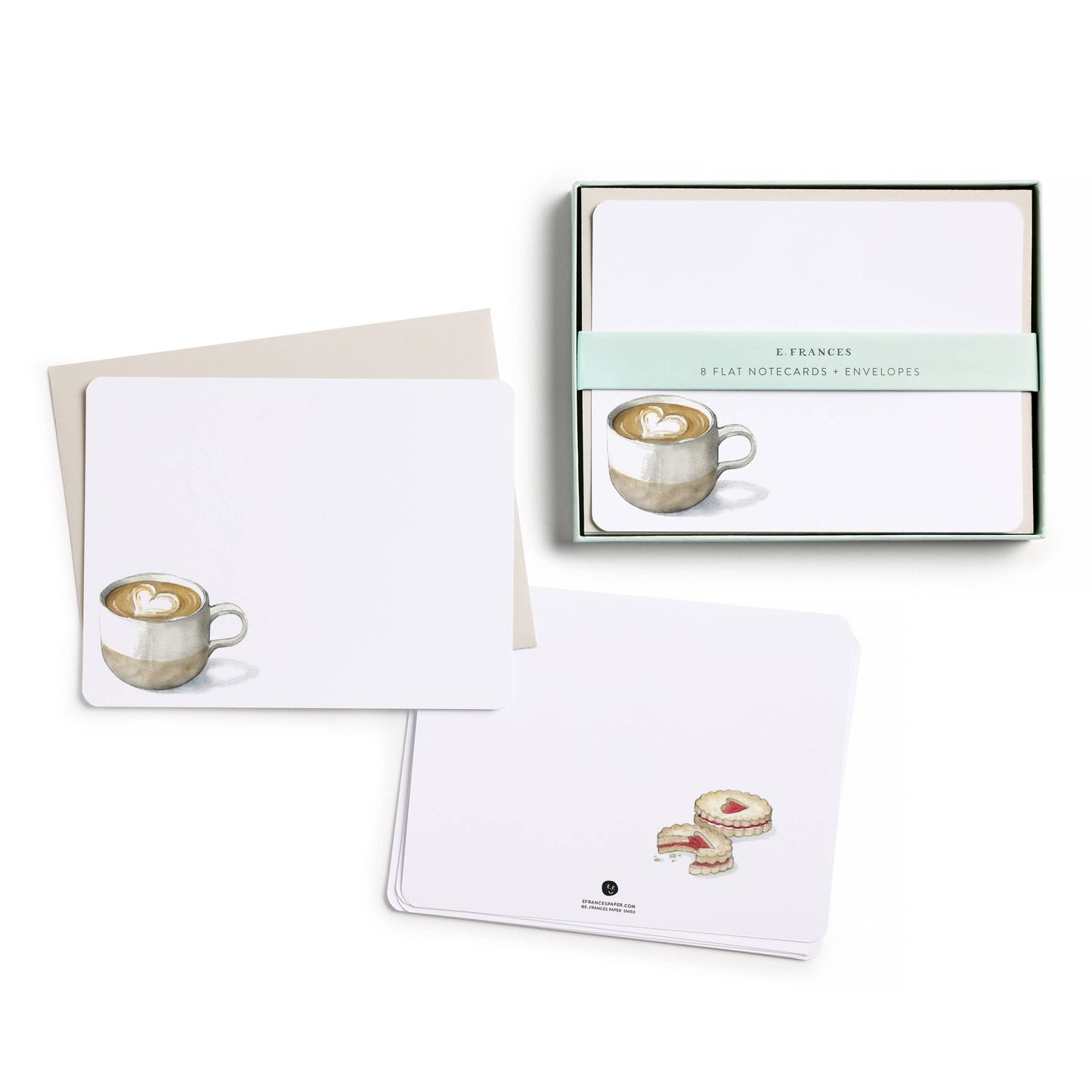 Latte Love Flat Note – Boxed Set of 8 Notecards