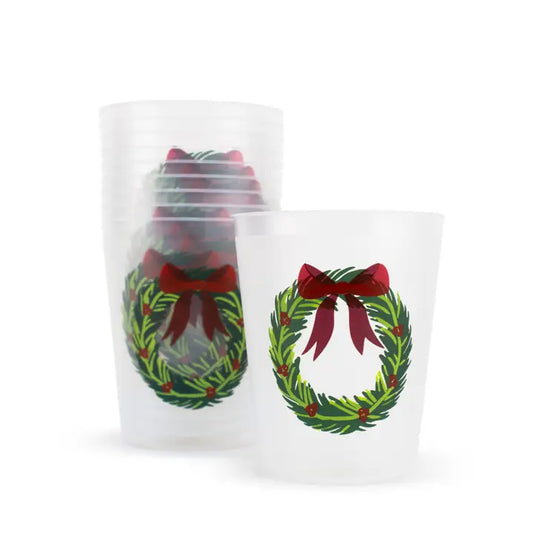 Clara Wreath Party Cups set of 10