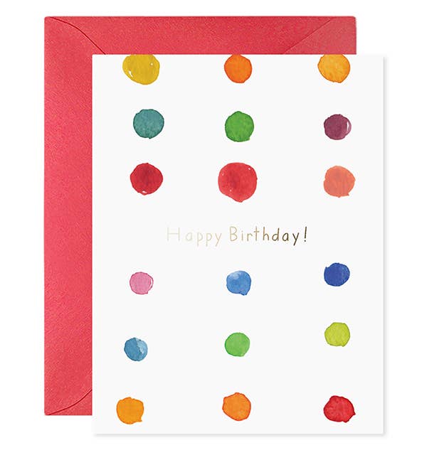 Birthday Dots Greeting Card