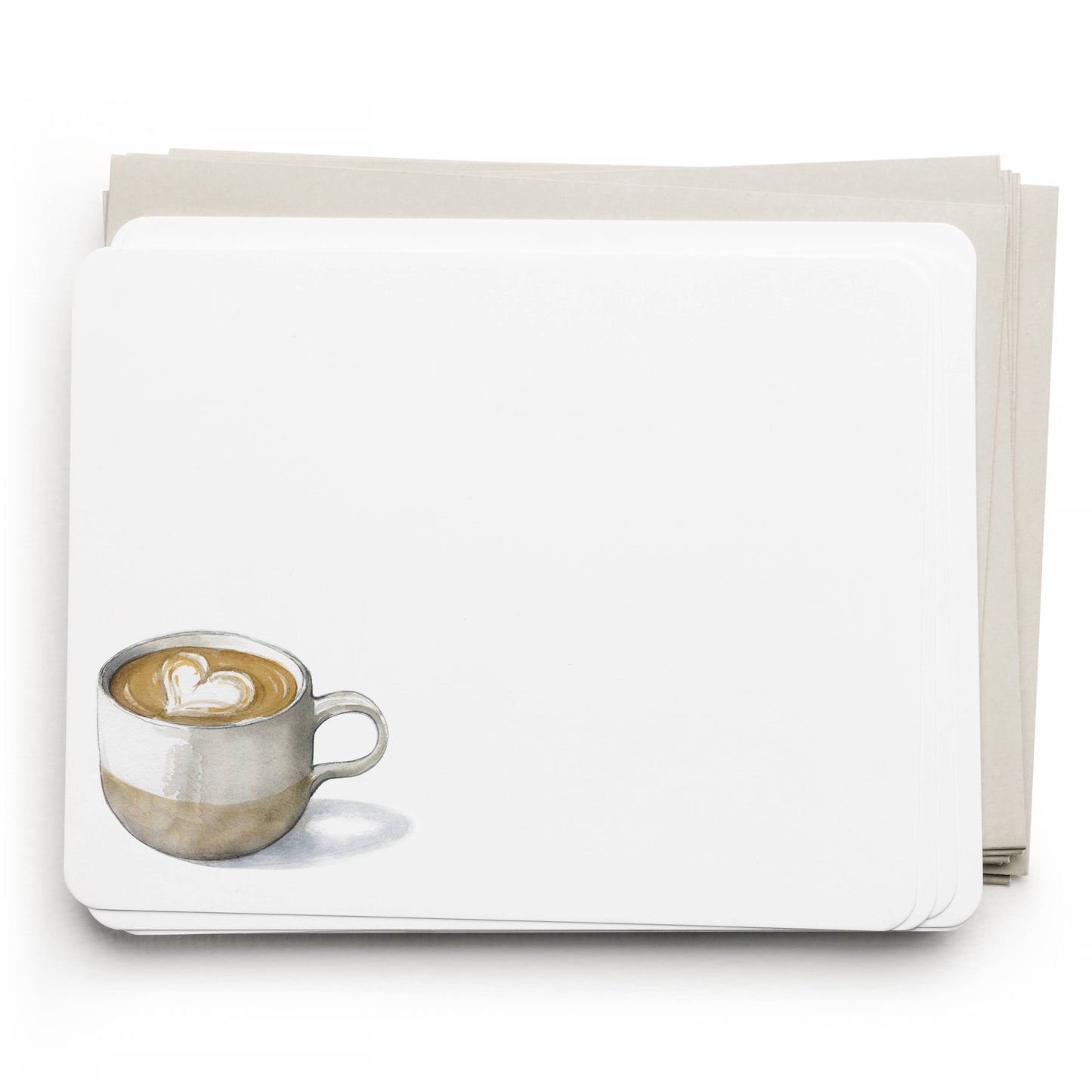 Latte Love Flat Note – Boxed Set of 8 Notecards