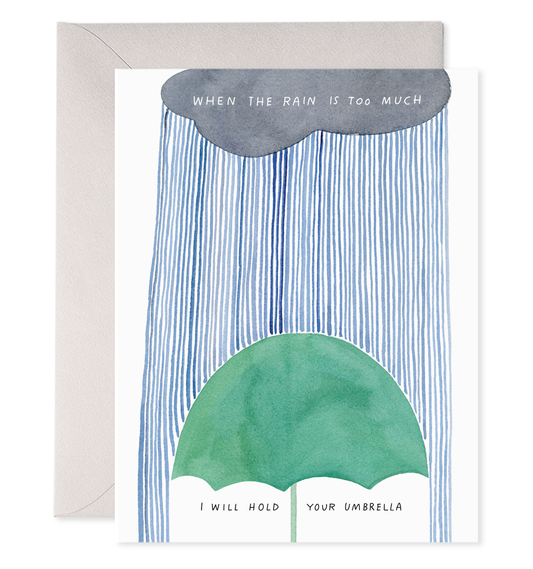 Hold Your Umbrella | Condolence Greeting Card