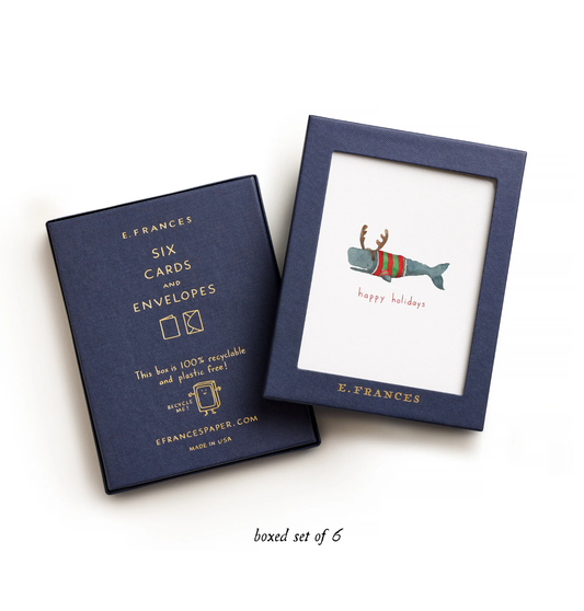 Christmas Whale (Boxed Set of 6) Christmas Cards