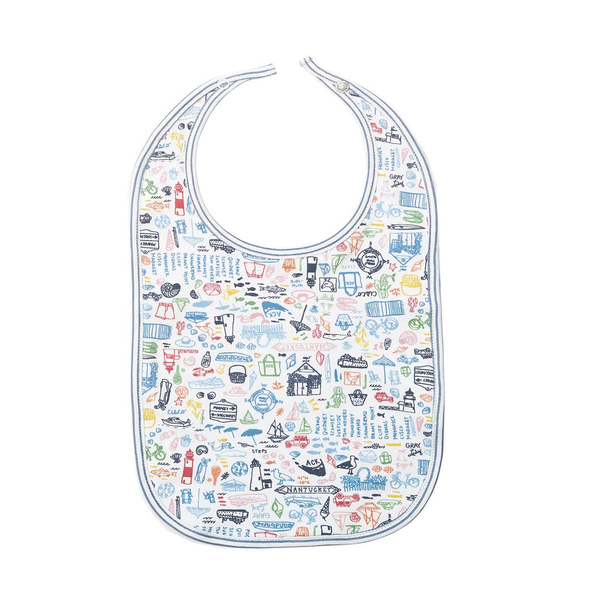 Nantucket Round Baby Bib