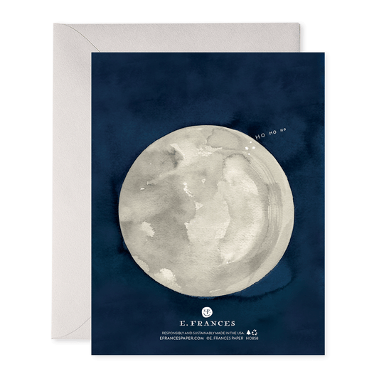 Santa Moon | Christmas Greeting Card: 4.25 x 5.5